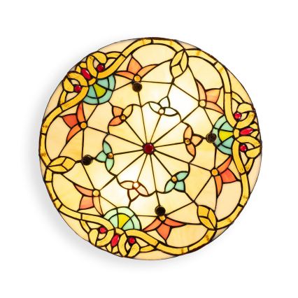 BRILAGI - Tiffany vitrážové stropné svietidlo MIRABELLA 2xE27/60W/230V pr. 40 cm