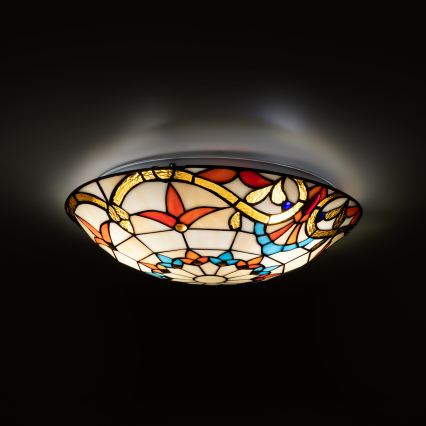 Brilagi - Tiffany vitrážové stropné svietidlo MIRABELLA 2xE27/60W/230V priemer 40 cm
