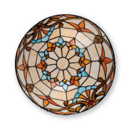 Brilagi - Tiffany vitrážové stropné svietidlo MIRABELLA 2xE27/60W/230V priemer 40 cm