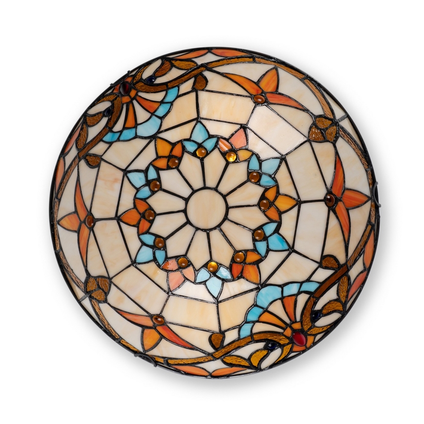 Brilagi - Tiffany vitrážové stropné svietidlo MIRABELLA 2xE27/60W/230V priemer 40 cm