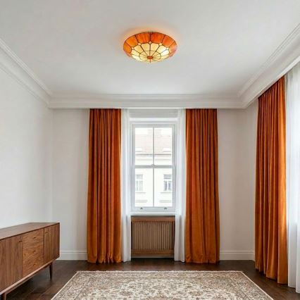 Brilagi - Tiffany vitrážové stropné svietidlo SIENNA 2xE27/60W/230V priemer 40 cm