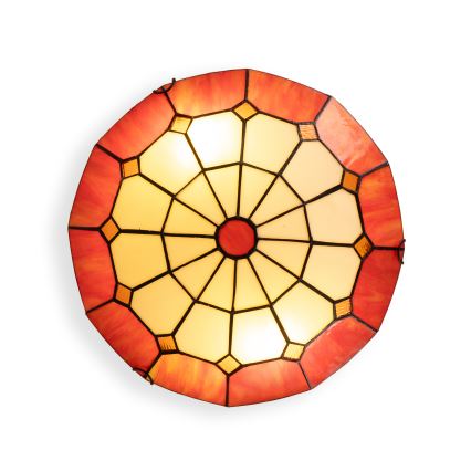 Brilagi - Tiffany vitrážové stropné svietidlo SIENNA 2xE27/60W/230V priemer 40 cm