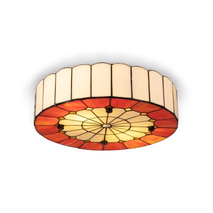 BRILAGI - Tiffany vitrážové stropné svietidlo SIENNA 2xE27/60W/230V priemer 40 cm