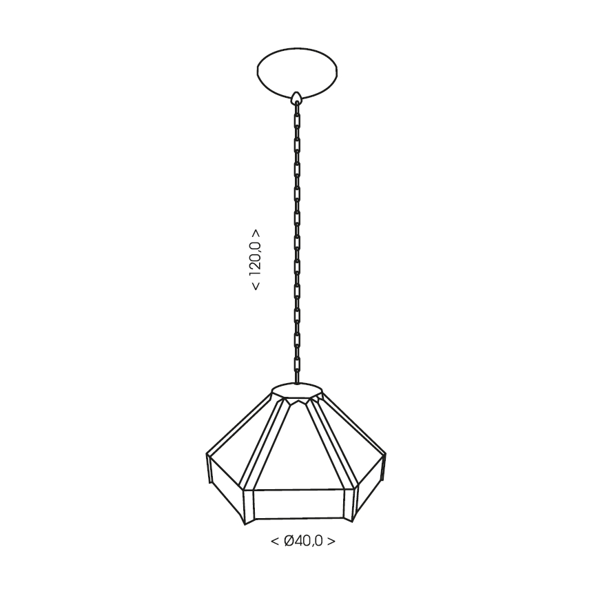BRILAGI - Tiffany vitražový luster na reťazi EMERALD 1xE27/60W/230V pr. 40 cm