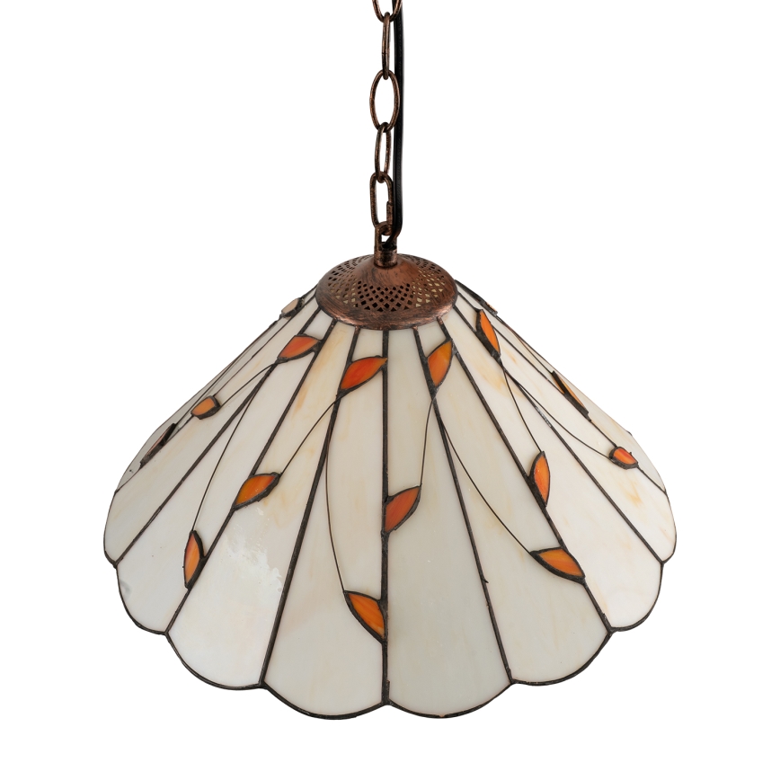 Brilagi - Tiffany vitrážový luster na reťazi FOLIA 1xE27/60W/230V pr. 40 cm