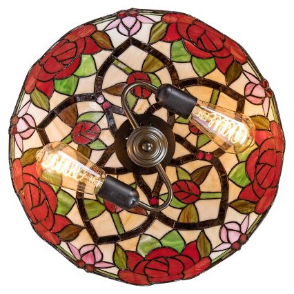 Brilagi - Tiffany vitrážový luster na reťazi GARLAN 2xE27/60W/230V