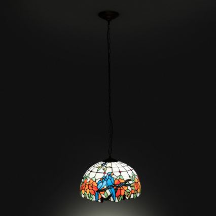 Brilagi - Tiffany vitrážový luster na reťazi JUNGLE 1xE27/60W/230V priemer 40 cm
