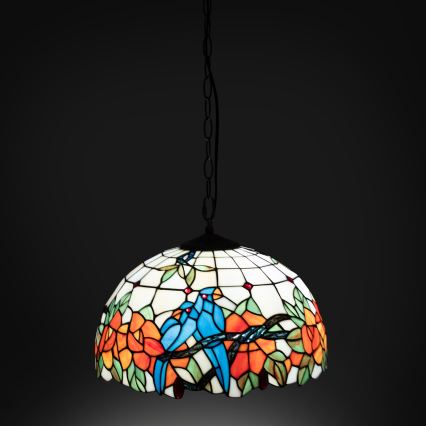Brilagi - Tiffany vitrážový luster na reťazi JUNGLE 1xE27/60W/230V priemer 40 cm