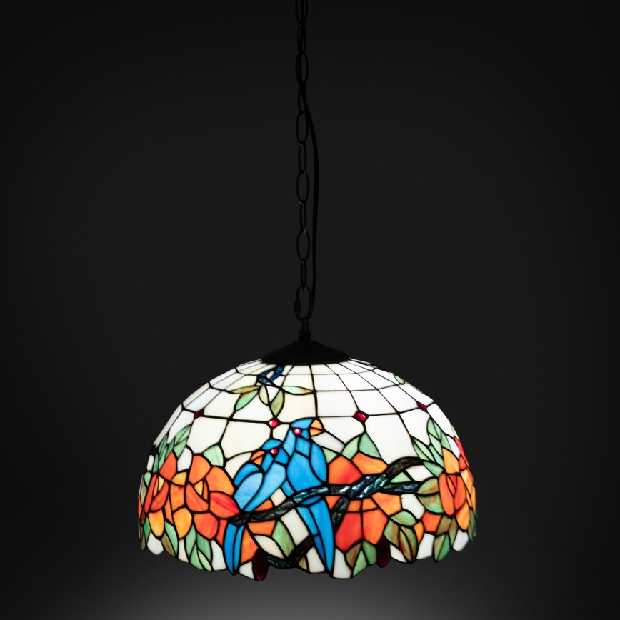 Brilagi - Tiffany vitrážový luster na reťazi JUNGLE 1xE27/60W/230V priemer 40 cm