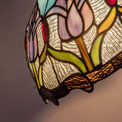 Brilagi - Tiffany vitrážový luster na reťazi LORAS 2xE27/60W/230V