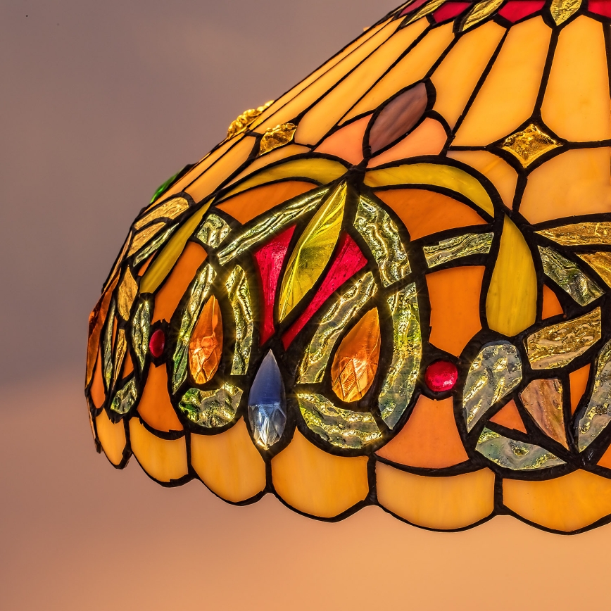 Brilagi - Tiffany vitrážový luster na reťazi LUISA 2xE27/60W/230V