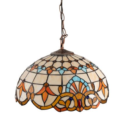 Brilagi - Tiffany vitražový luster na reťazi MIRABELLA 1xE27/60W/230V, priemer 40 cm