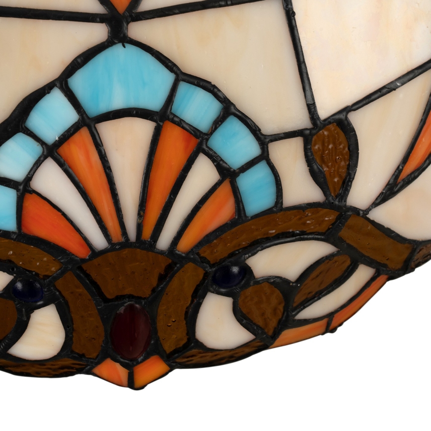 Brilagi - Tiffany vitražový luster na reťazi MIRABELLA 1xE27/60W/230V, priemer 40 cm