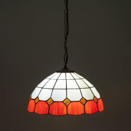 Brilagi - Tiffany vitrážový luster na reťazi SIENNA 1xE27/60W/230V priemer 40 cm