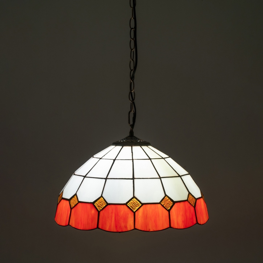 Brilagi - Tiffany vitrážový luster na reťazi SIENNA 1xE27/60W/230V priemer 40 cm