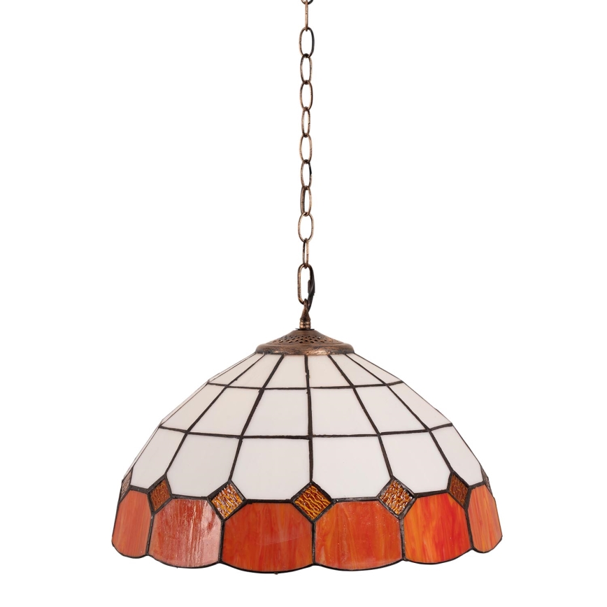 Brilagi - Tiffany vitrážový luster na reťazi SIENNA 1xE27/60W/230V priemer 40 cm