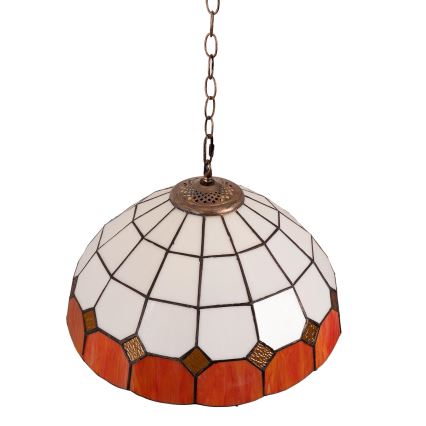 Brilagi - Tiffany vitrážový luster na reťazi SIENNA 1xE27/60W/230V priemer 40 cm