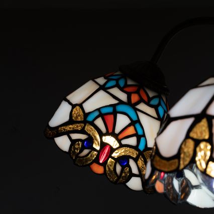 Brilagi - Tiffany vitrážový prisadený luster MIRABELLA 5xE27/60W/230V priemer 60 cm