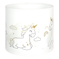 BRILAGI - Univerzálne tienidlo BOBO E27 pr. 15 cm biela/jednorožce