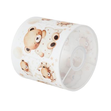 BRILAGI - Univerzálne tienidlo BOBO E27 pr. 15 cm biela/medvedíky