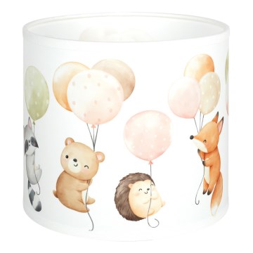 BRILAGI - Univerzálne tienidlo BOBO E27 pr. 15 cm biela/zvieratká