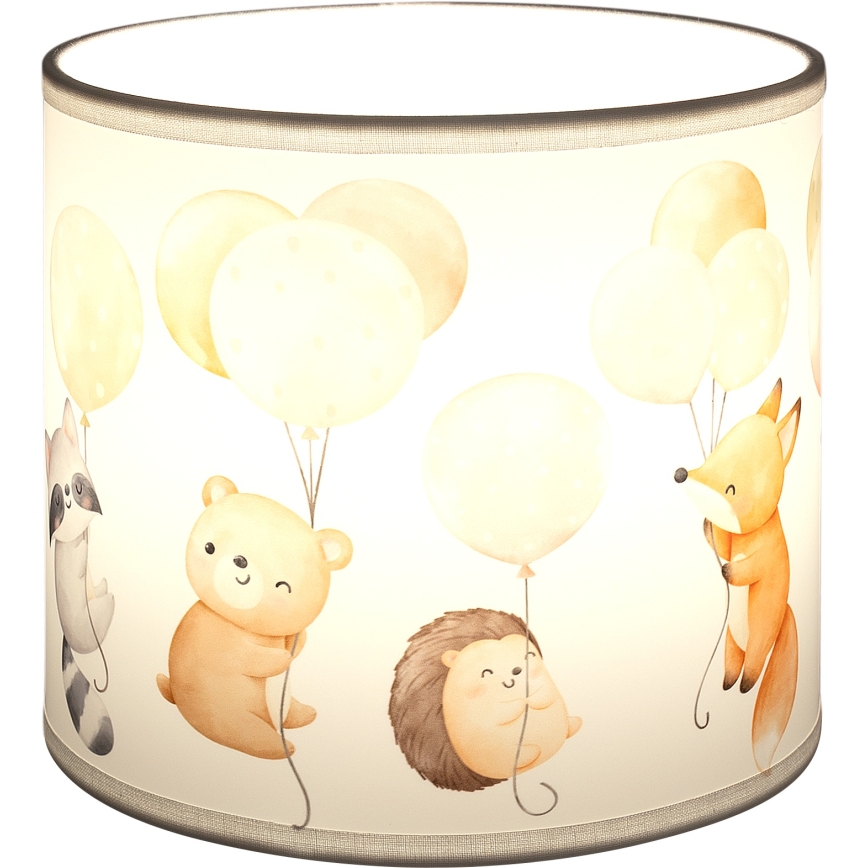 BRILAGI - Univerzálne tienidlo BOBO E27 pr. 15 cm biela/zvieratká