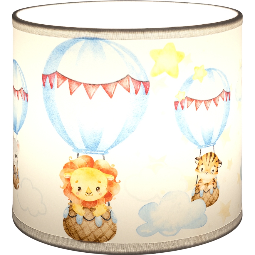 BRILAGI - Univerzálne tienidlo BOBO E27 pr. 15 cm biela/zvieratká