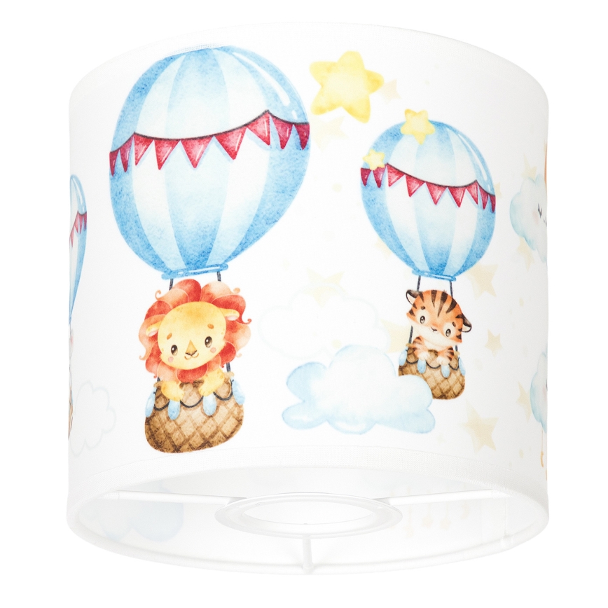 BRILAGI - Univerzálne tienidlo BOBO E27 pr. 15 cm biela/zvieratká