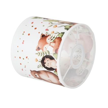 BRILAGI - Univerzálne tienidlo BOBO E27 pr. 15 cm biela/zvieratká