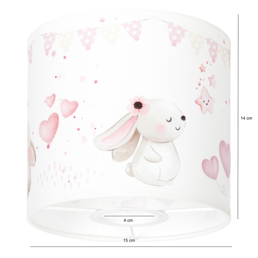BRILAGI - Univerzálne tienidlo BOBO E27 pr. 15 cm krémová/zajačiky