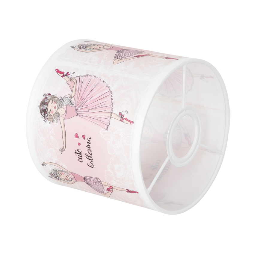 BRILAGI - Univerzálne tienidlo BOBO E27 priemer 15 cm biela/ružová/baletky
