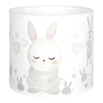 BRILAGI - Univerzálne tienidlo BOBO E27 priemer 15 cm biela/zajačiky