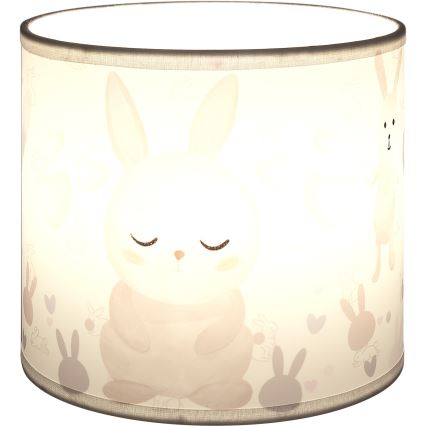 BRILAGI - Univerzálne tienidlo BOBO E27 priemer 15 cm biela/zajačiky