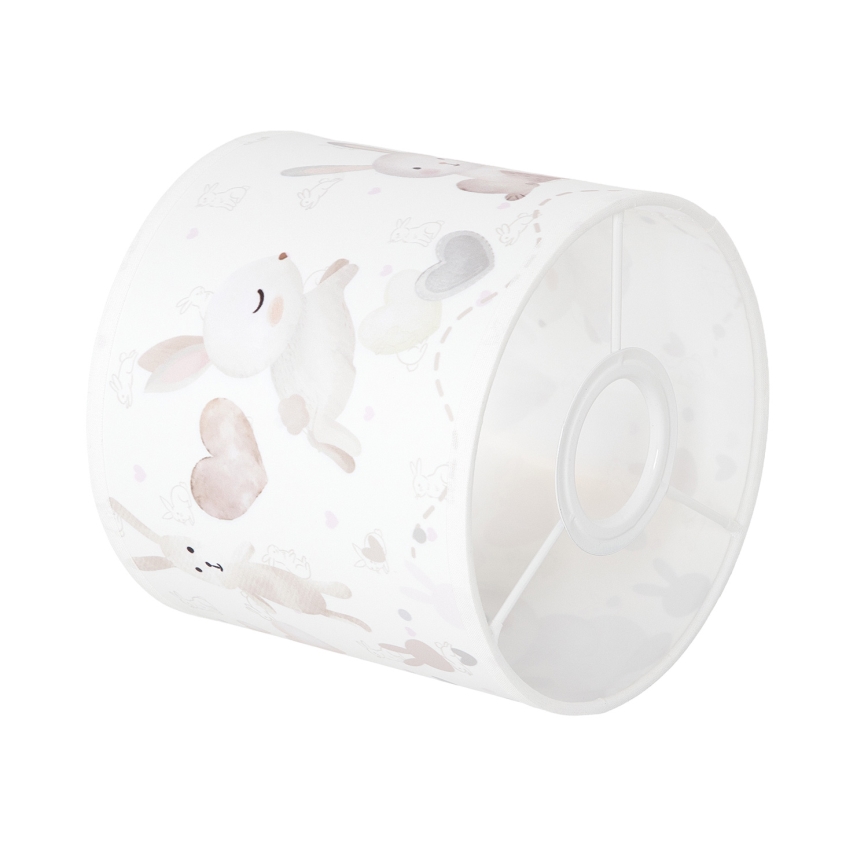 BRILAGI - Univerzálne tienidlo BOBO E27 priemer 15 cm biela/zajačiky