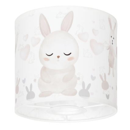 BRILAGI - Univerzálne tienidlo BOBO E27 priemer 15 cm biela/zajačiky
