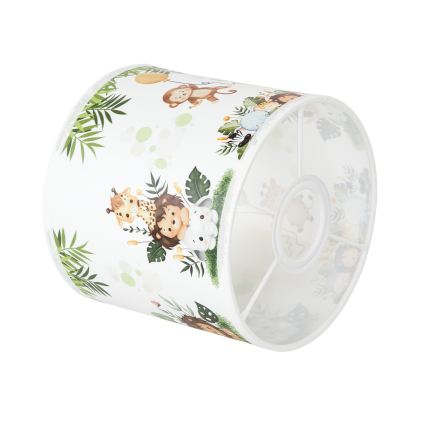 BRILAGI - Univerzálne tienidlo BOBO E27, priemer 15 cm, biela/zelená/džungľa