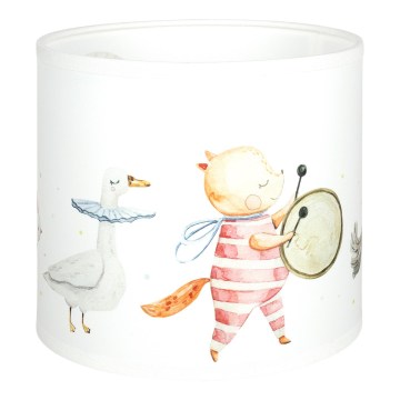 BRILAGI - Univerzálne tienidlo BOBO E27, priemer 15 cm, biela/zvieratká