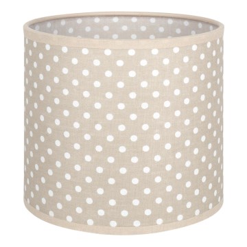 BRILAGI - Univerzálne tienidlo BOBO E27 Ø 15 cm béžové/bodky