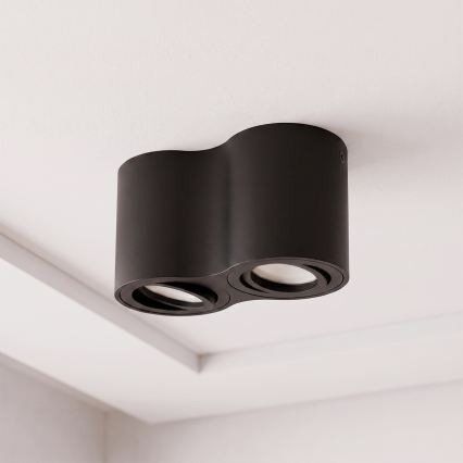 BRILAGI - Usmerjena svetilka MIA DOUBLE 2xGU10/30W/230V črna