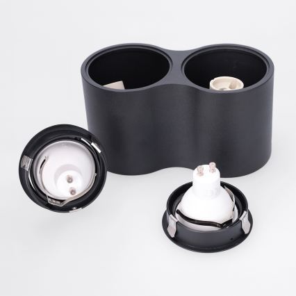 BRILAGI - Usmerjena svetilka MIA DOUBLE 2xGU10/30W/230V črna