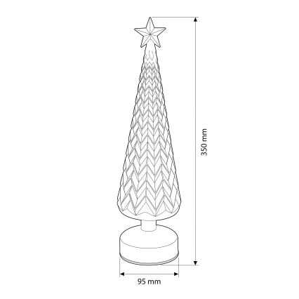 BRILAGI - Vianočná LED dekorácia LED/3xAA stromček