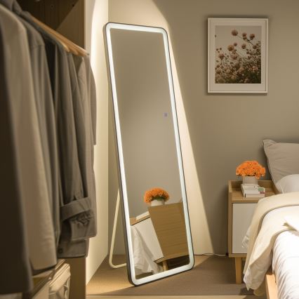 Brilagi - Stojacie zrkadlo ELEGANZA LED/42W/230V 160x50 cm IP44 CRI 90 s možnosťou stmievania + CCT