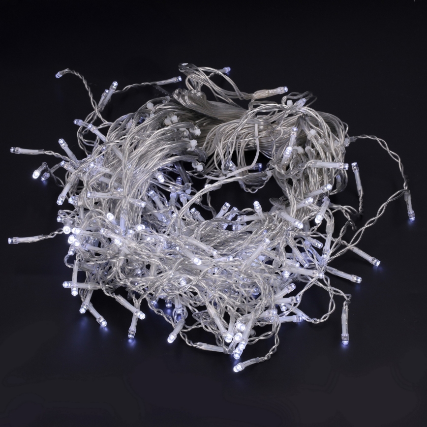 Brilagi - vonkajšia LED svetelná reťaz 200×LED, 8 funkcií, 13 m, IP44, studená biela, cencúle