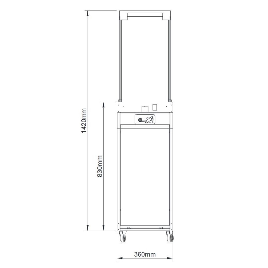 Brilagi - Vonkajší plynový krb FLARO GAS 142x36 cm, 8 kW, 1x AAA, čierny + ochranný kryt