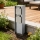 Brilagi - Vonkajší zásuvkový stĺpik PILLAR 2Z SCHUKO 230V IP44 strieborný