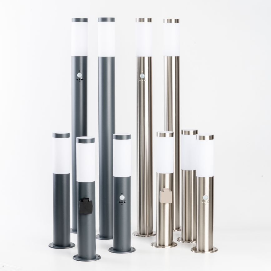 BRILAGI - Vonkajšia lampa ELIA 1xE27/20W/230V IP44 100 cm matný chróm