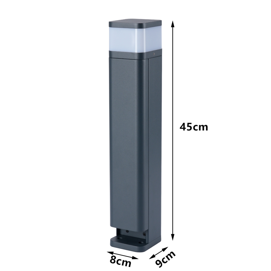 Brilagi - Vonkajšie svietidlo PILLAR so 2 zásuvkami SCHUKO, 1xG9/11W/230V, IP44, antracit