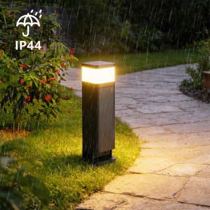 Brilagi - Vonkajšia lampa s 2 zásuvkami SCHUKO PILLAR 1xG9/11W/230V IP44 antracitová