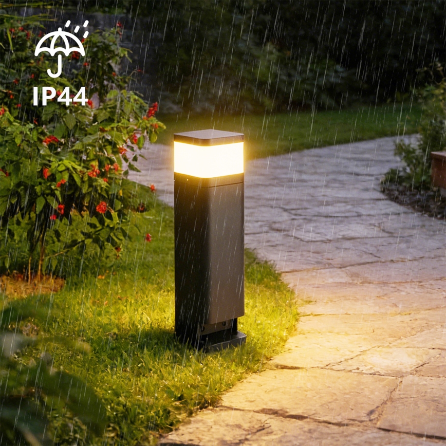 Brilagi - Vonkajšia lampa s 2 zásuvkami SCHUKO PILLAR 1xG9/11W/230V IP44 antracitová