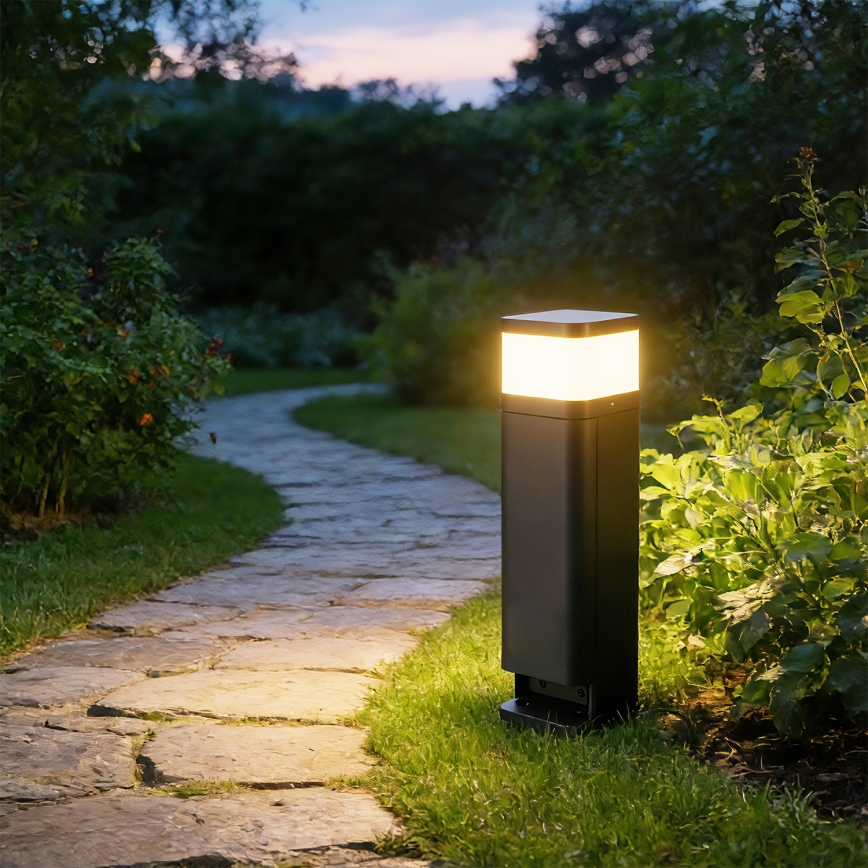 Brilagi - Vonkajšia lampa s 2 zásuvkami SCHUKO PILLAR 1xG9/11W/230V IP44 antracitová